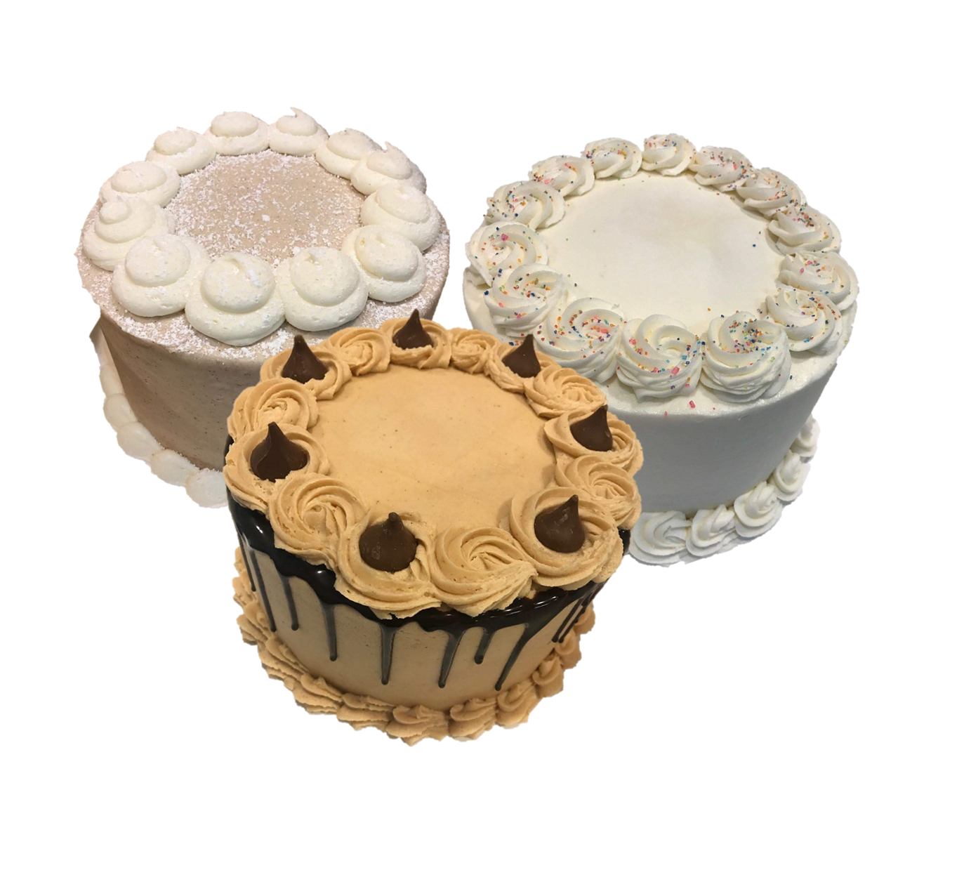 Three custom celebration cakes from Cupcake A La Mode